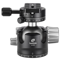徕图/leofoto LH-55R 55mm球径专业三脚架低重心双开口球形阻尼云台(含快装板)