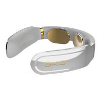 王一博代言品牌 SKG K6智能颈椎按摩器颈部按摩仪脖子牵引器办公室护颈仪热敷U型枕充电便携手机操控(炫彩银)