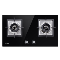 艾美特燃气灶4.5kw高能大火液化气双眼灶台式嵌入式台嵌两用双灶煤气灶钢化玻璃燃气灶 一级能效(液化气)JZY-H1