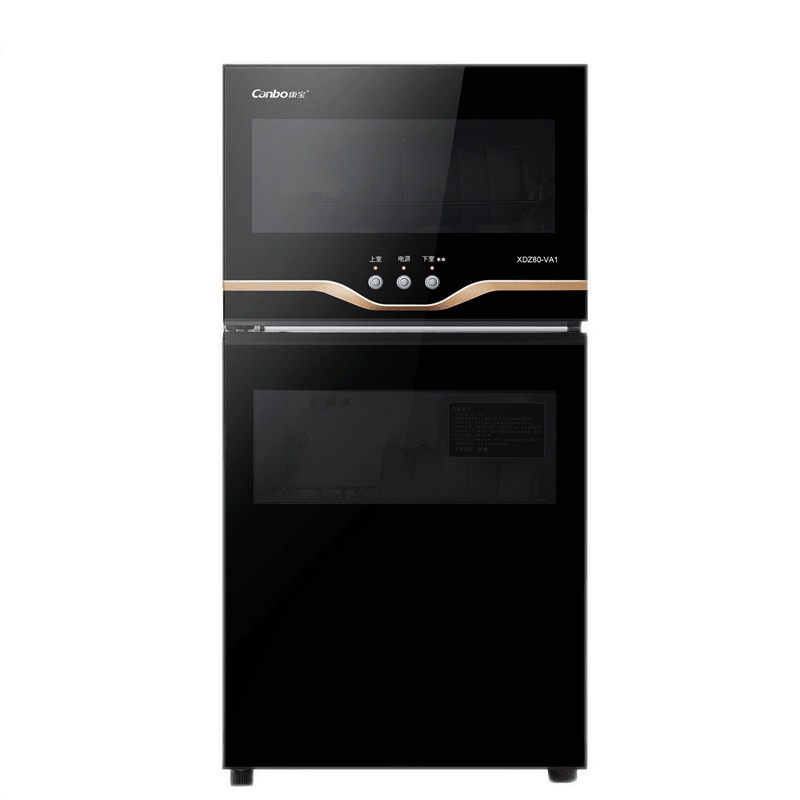 康宝(Canbo)XDZ80-VA1 80升消毒柜家用 新款立式 双门双层 厨房小型碗筷柜二星级高温分层控制 大容量商用