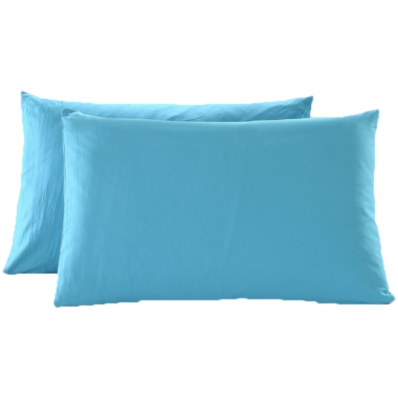 泰念Tai nian全棉纯色枕套一对装枕套2个单人枕头套枕芯套两只装新款家纺单人双人枕套一对
