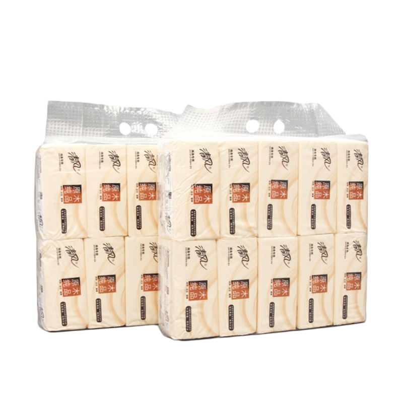 清风BR38A6抽纸纸巾双层盒装面巾纸餐巾纸150抽/包 10包/提*6提 60包整箱