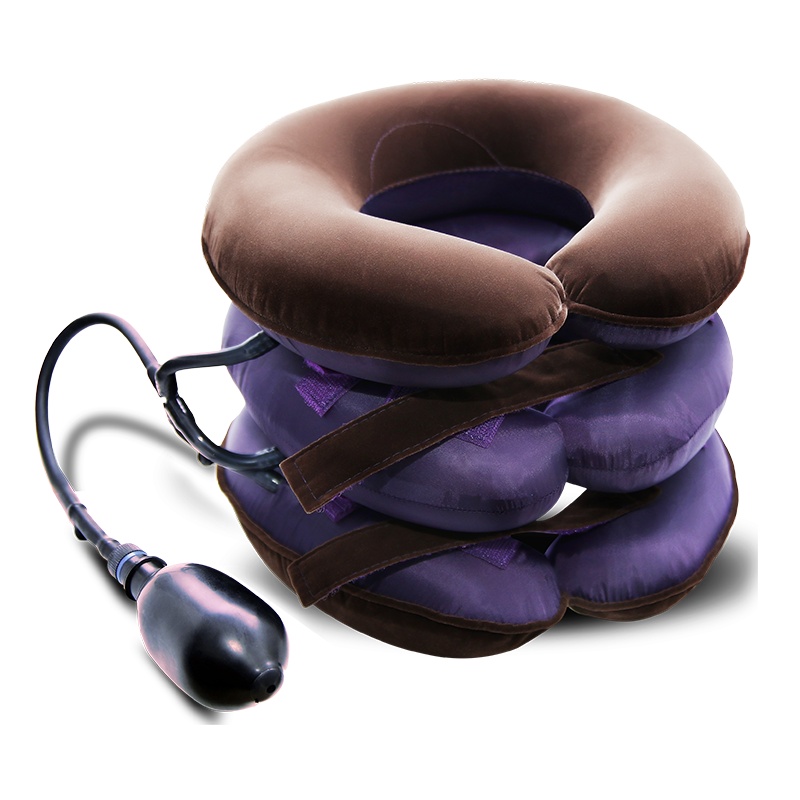 何浩明充气式颈托保护劲部拉伸颈椎护颈带按摩颈椎牵引器男女家用