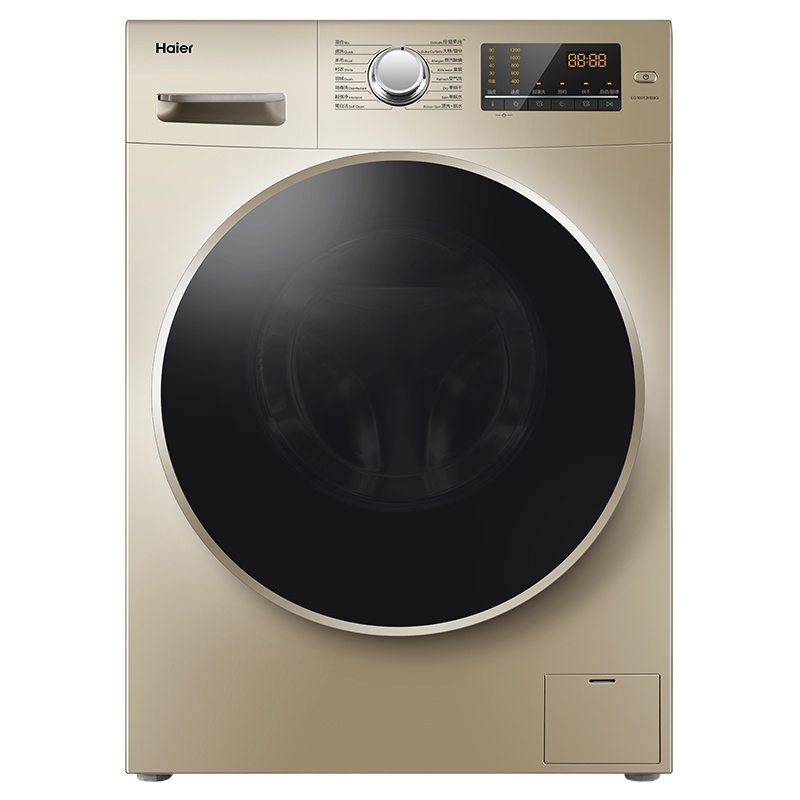 海尔(Haier)10公斤大容量 直驱变频 全自动滚筒洗衣机 洗干一体 洗烘一体机 蒸汽除螨 EG10012HB9G