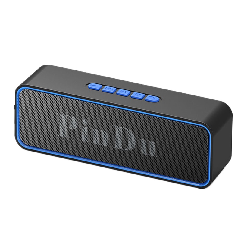 手机无线蓝牙音响低音炮蓝牙音箱大音量语音播报器电脑小音响 蓝色