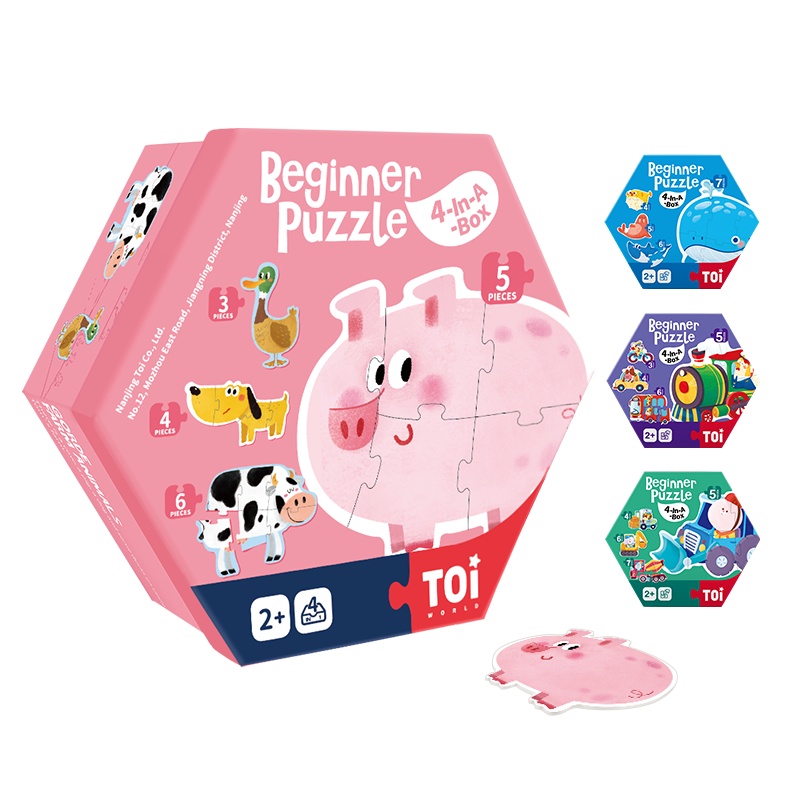 TOI图益大块早教拼图儿童益智玩具幼儿宝宝2-3-4岁男孩女孩拼板生日六一礼物