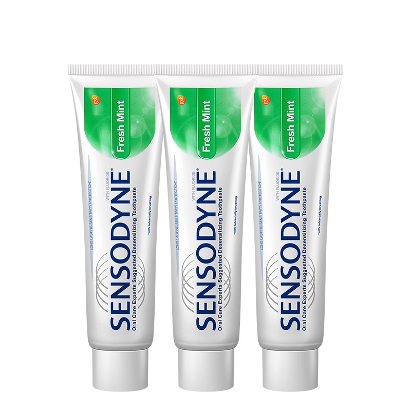 舒适达 清新薄荷牙膏120gx3