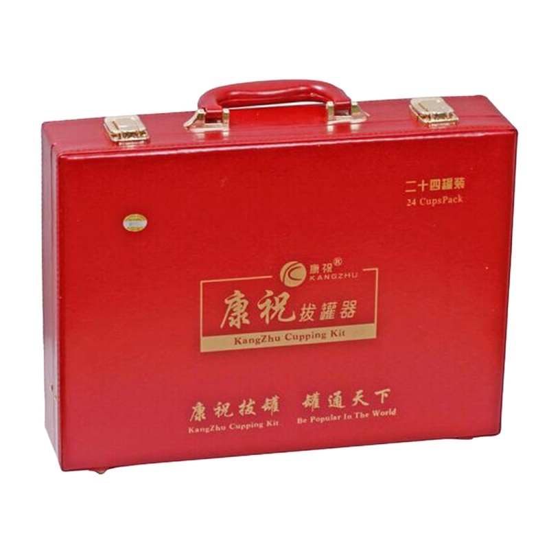 国医研中医气血通拔罐器27罐真空磁疗家用抽气式拨火罐美容院专用 气血通平头磁疗罐套装