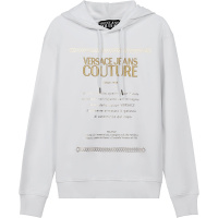 VERSACE JEANS COUTURE 范思哲 男士棉质加绒款连帽卫衣运动衫71GAIT10 CF00T
