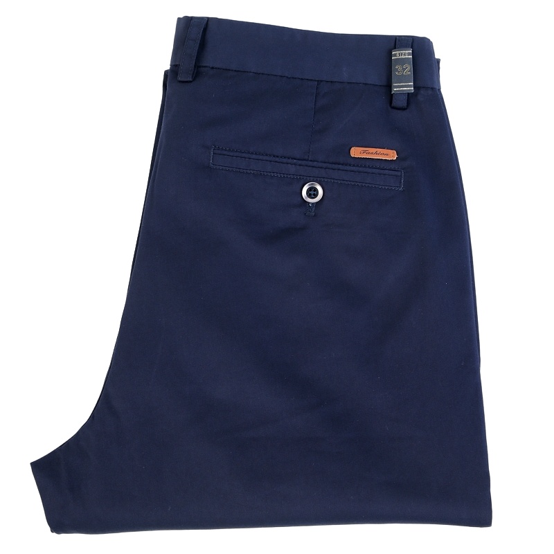 罗曼阿玛尼男装裤子官方旗舰店2021夏季新款品牌男士休闲裤纯色商务薄款爸爸装中年男士西装裤免烫长裤