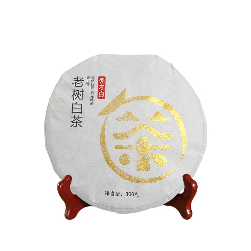 安徽天方茶叶300g天方晒白茶 老树白茶 紧压型
