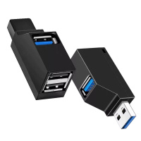 龙觇 usb3.0扩展器多口分线器usb2.0鼠标U盘转接头一拖三usp拓展坞hub