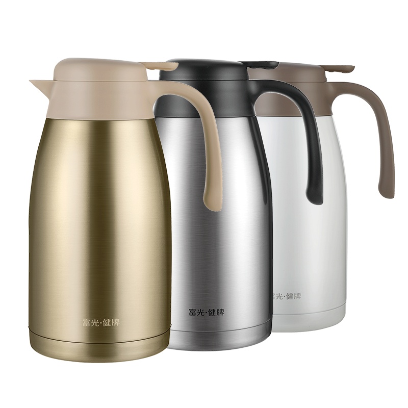 富光保温壶 304不锈钢 PDZ1013-2000 大容量真空家用保温壶 保温瓶 2L
