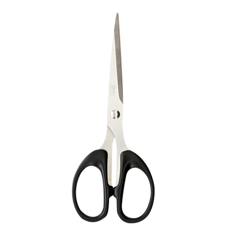 得力 6034 剪刀 (黑)