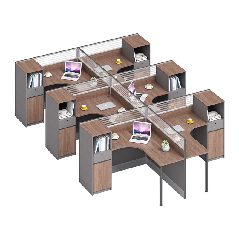 科朔 办公桌职员桌 员工桌 板式屏风桌 六人位 KS-06L3033