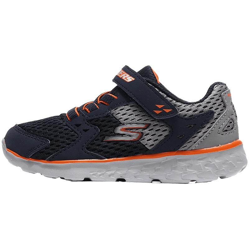 Skechers斯凯奇童鞋跑步鞋网布透气软底运动鞋97680N 97680N/NVGY海军蓝+灰