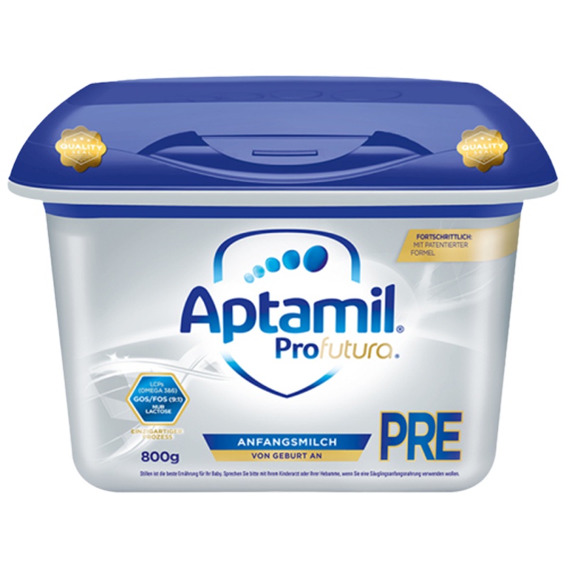 [免邮免税,重庆保税区发货]3罐装| 德国爱他美Aptamil白金版 婴幼儿配方奶粉 pre段(0-6个月)800g/罐