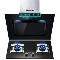苏泊尔(SUPOR)DJ2C1+P10抽油烟机燃气灶烟灶套餐 触控式侧吸式吸油烟机灶具烟灶套装17立方(天然气)