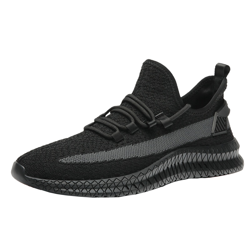 夏季透气男士运动休闲鞋 男女户外网面橡胶软底耐磨低帮鞋子