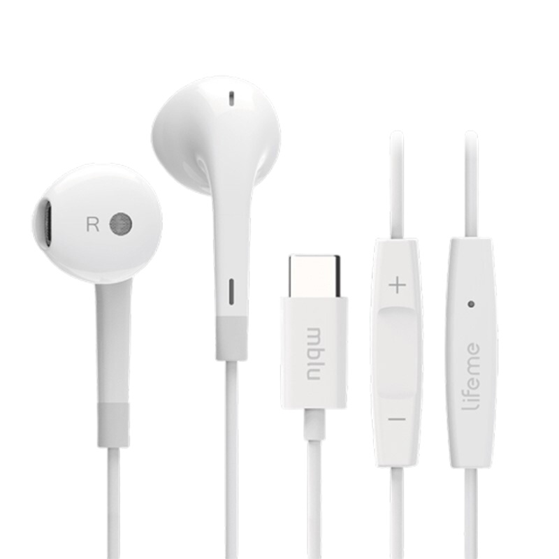 魅族魅蓝耳机原装半入耳式高音质16s/17/18pro/18x/18s线控带麦Type-c接口耳机