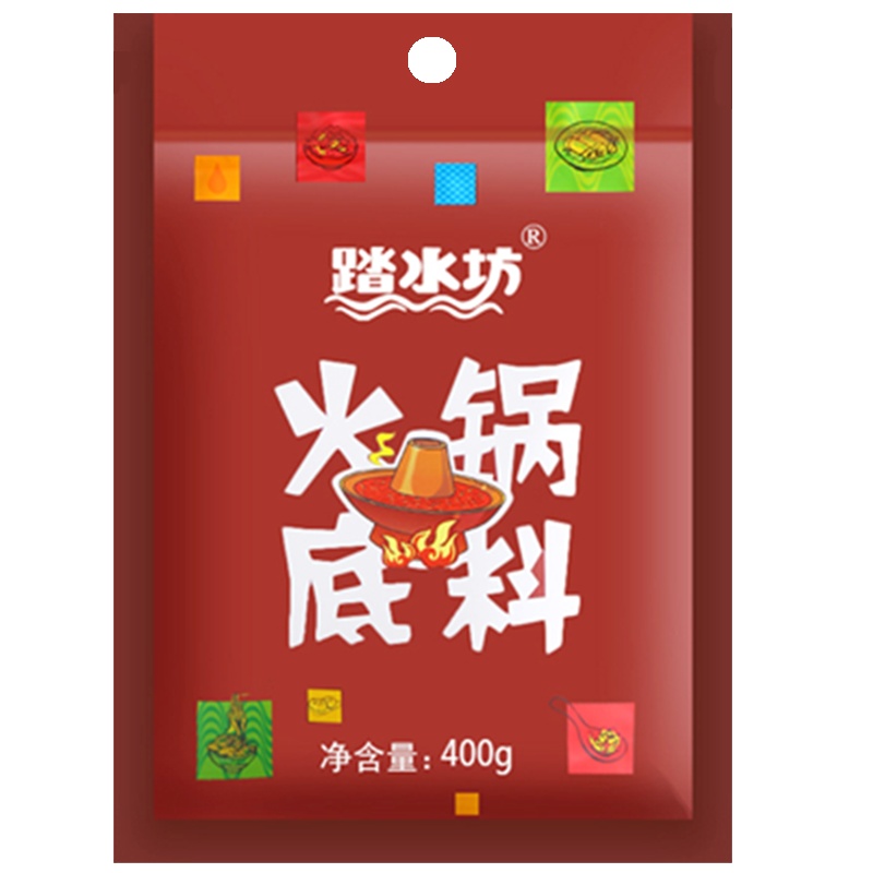[正常发货]踏水坊 牛油老火锅底料重庆四川特产麻辣烫150g