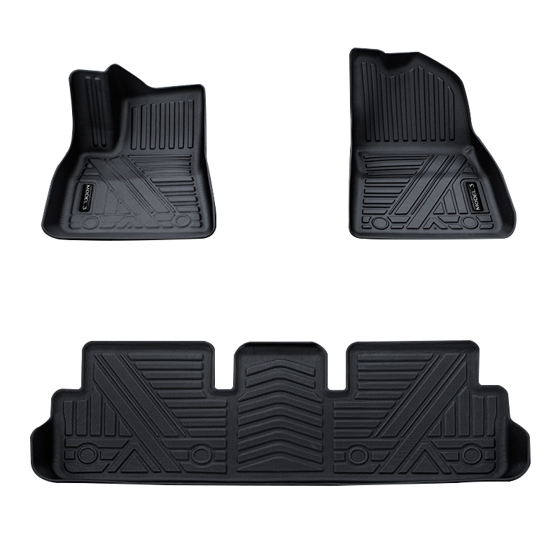 凯易欧(Keyeon)适用于特斯拉model3/Y专用脚垫全天侯3D脚垫TPE汽车配件JD-TPE