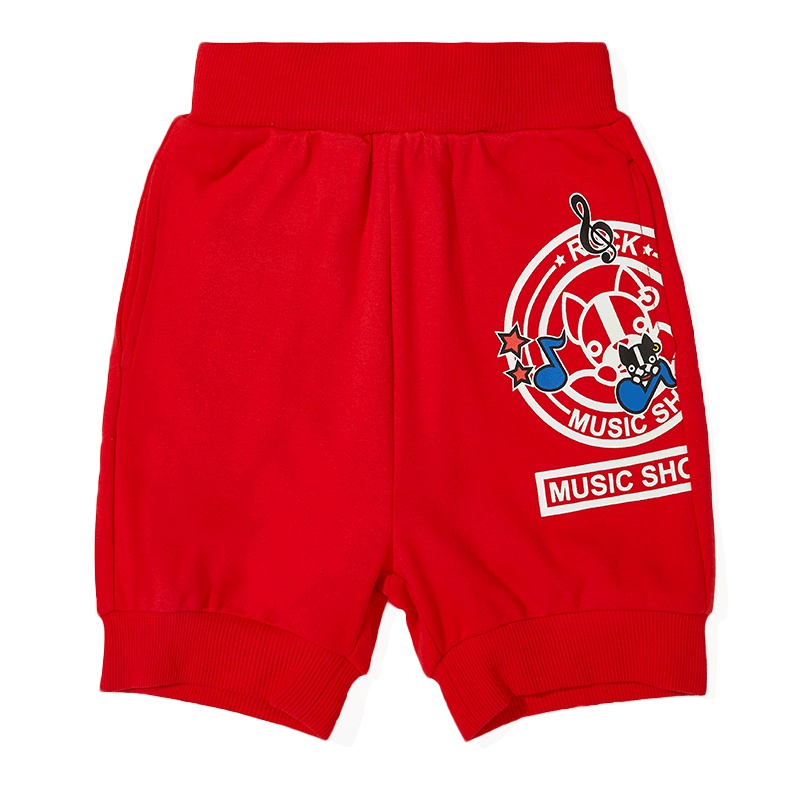 波司登童装裤子夏季儿童卡通印花收口五分短裤潮