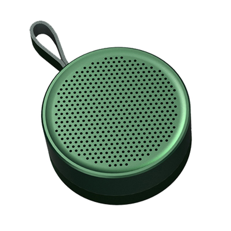 REMAX 便捷无线音箱 绿色 4.2蓝牙音响喇叭 TWS互联户外放小钢炮金属音响 支持通话 TF读卡 便携式蓝牙音箱