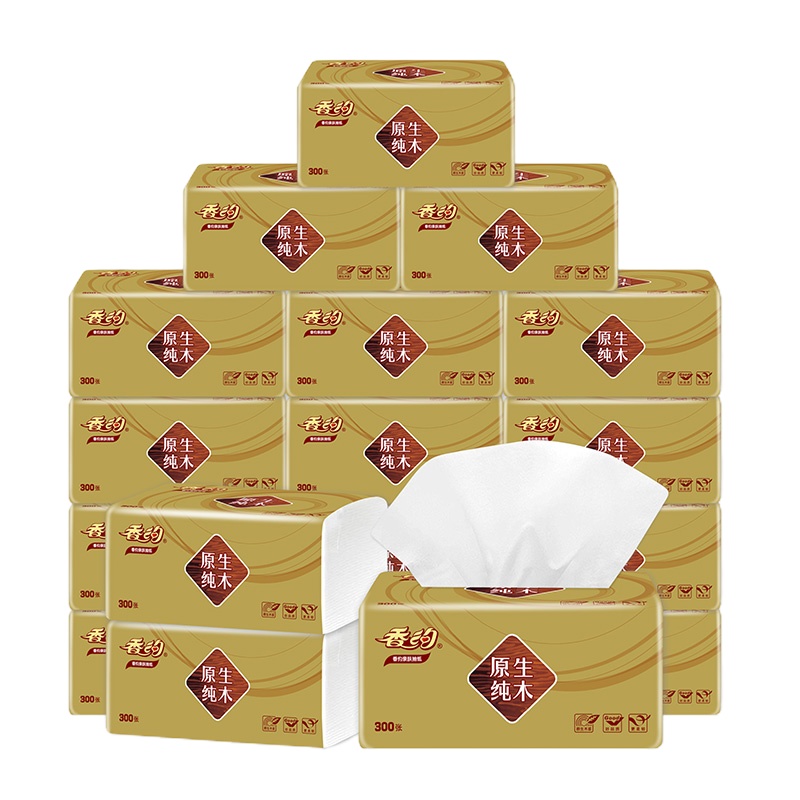 10包 包抽纸整箱纸巾餐巾纸纸抽卫生纸原木家用面巾纸批