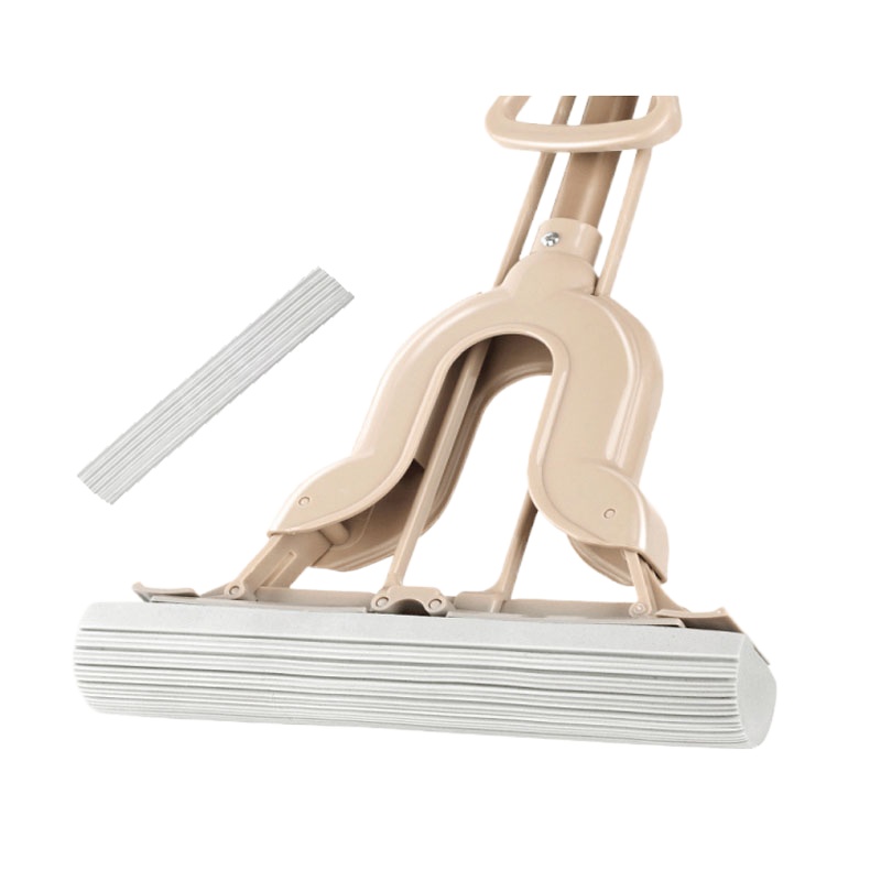 美丽雅 maryya 对折挤水胶棉拖把 家用免手洗对折懒人海绵吸水拖布