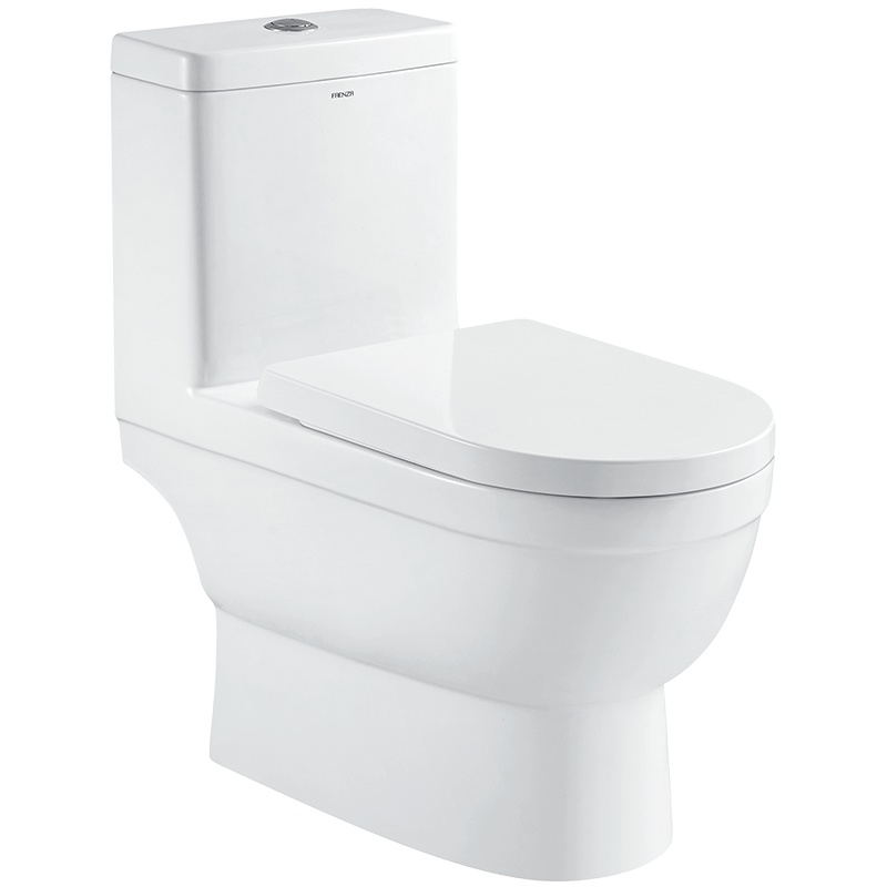 法恩莎马桶 直冲简易拆卸缓降盖板连体坐便 金马桶节水座便器 FB16109