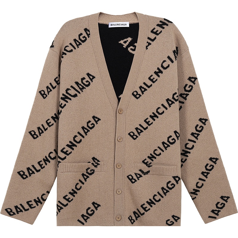 巴黎世家 BALENCIAGA 女士羊毛针织衫毛衣开襟衫652394 T1567