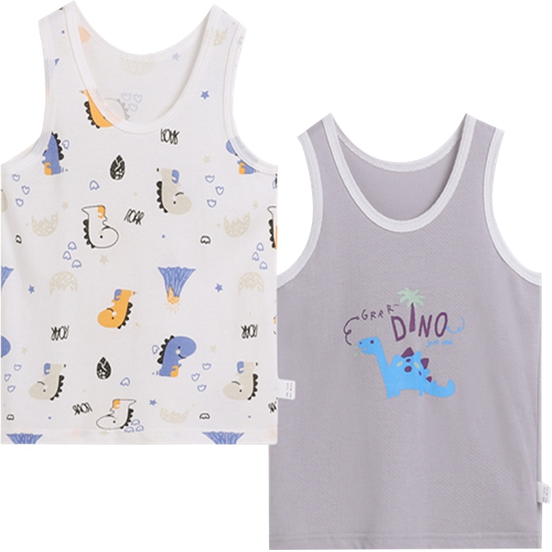 猫人儿童背心宝宝小马夹男童背心春秋纯棉夏季薄款