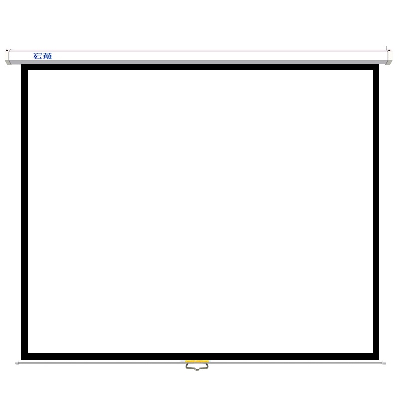 宏燕120英寸 手动自锁投影幕布4:3玻珠幕 投影仪幕布投影机幕布玻珠手动幕自锁幕布壁挂幕布银幕布