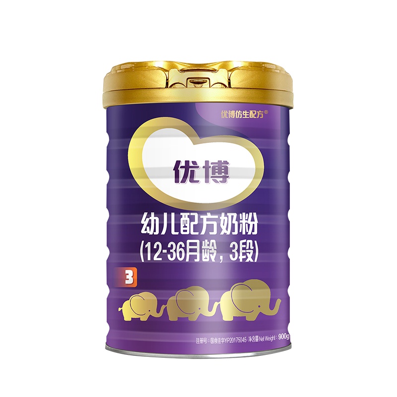 圣元(Synutra)奶粉 法国版优博3段900克罐装 婴幼儿奶粉(12-36个月婴幼儿适用)