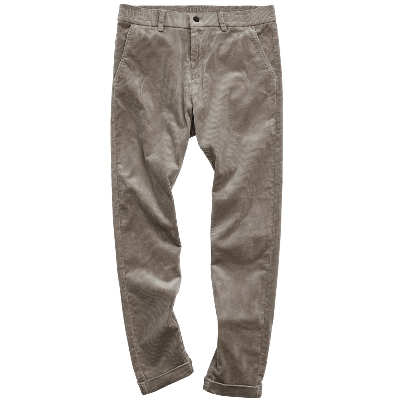 千纸鹤裤子男冬季新款韩版直筒厚款灯芯绒男士休闲裤70295