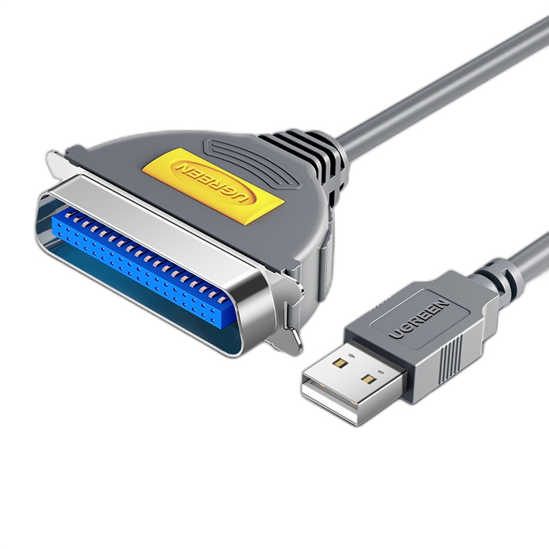 绿联(UGREEN)USB并口打印线 DB36针数据线转接头 USB2.0 CN36连接线 2米20225