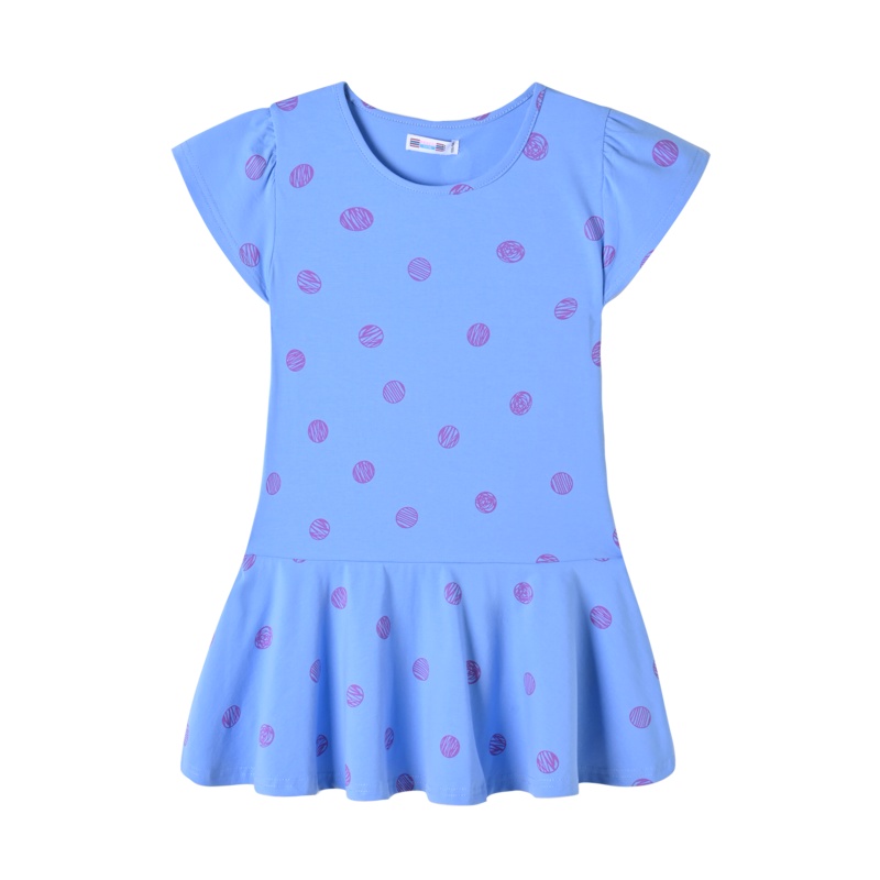 铅笔俱乐部童装2020夏装新款连衣裙女童波点连衣裙中大童百搭裙子
