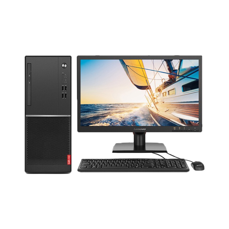 联想扬天M6201D商用台式电脑 i5-8400 4G内存 1T DVD 21.5显示器
