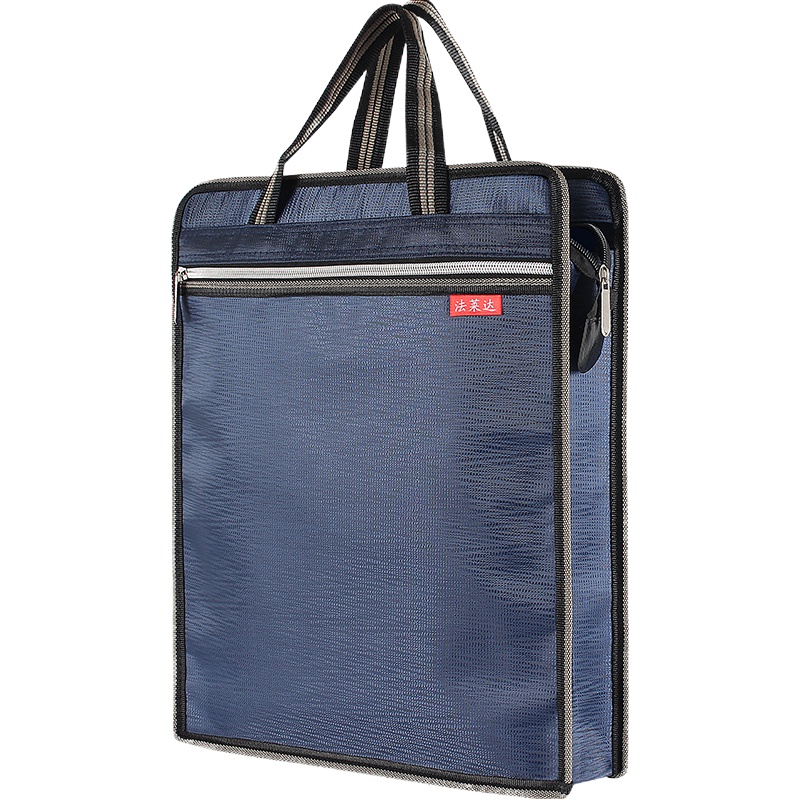 牛津布文件袋 手提大容量竖款收纳袋补习袋A4 学生补习班补课办公袋