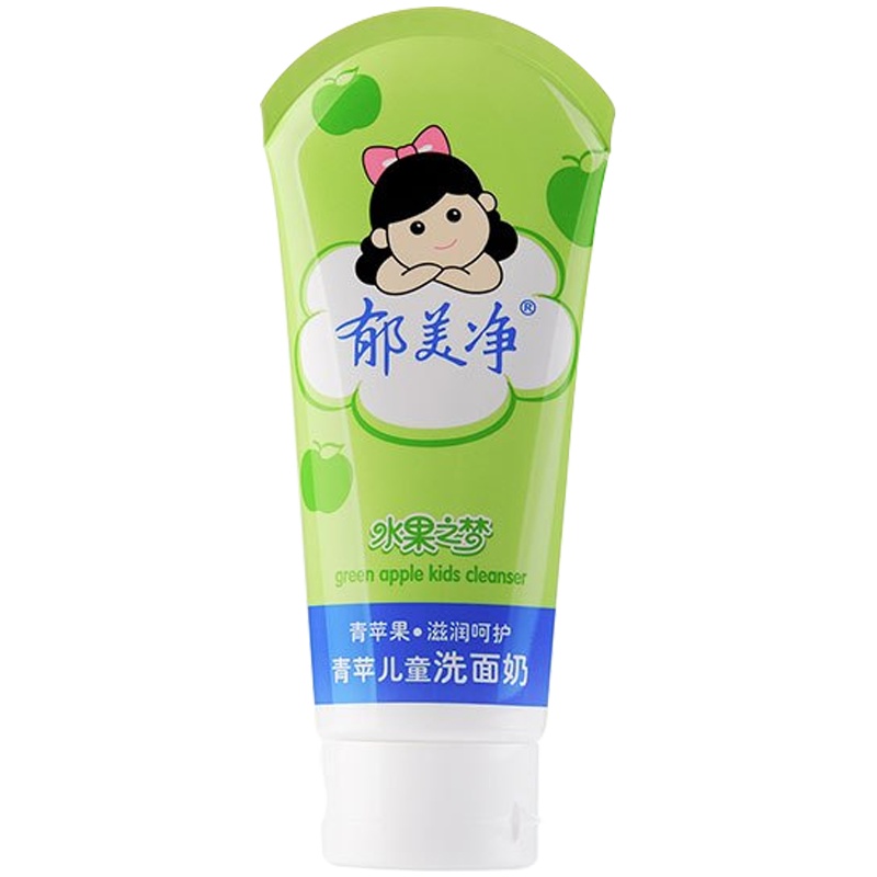 郁美净(YUMEIJING)婴童洁面乳滋润肌肤青苹儿童洗面奶80g