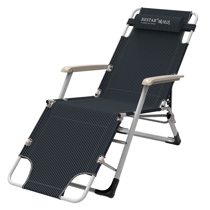 瑞仕达折叠躺椅午休午睡床靠背靠椅子懒人沙发滩家用休闲便携阳台