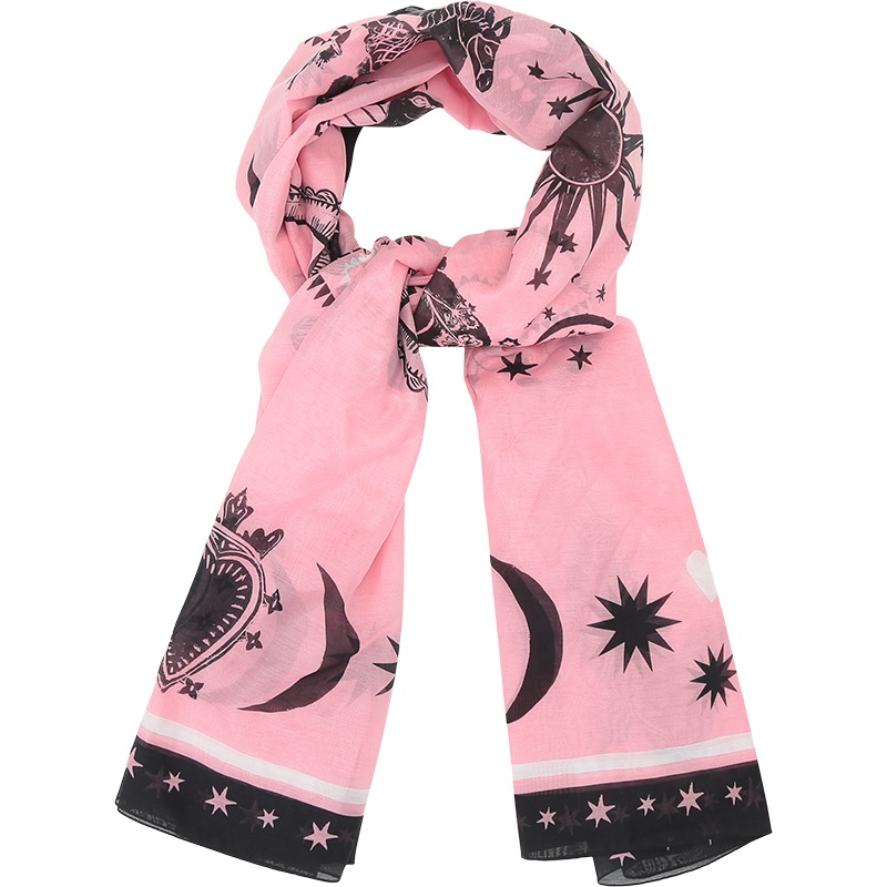 亚历山大·麦昆 ALEXANDER MCQUEEN 女士 棉质围巾披肩665646 3624Q