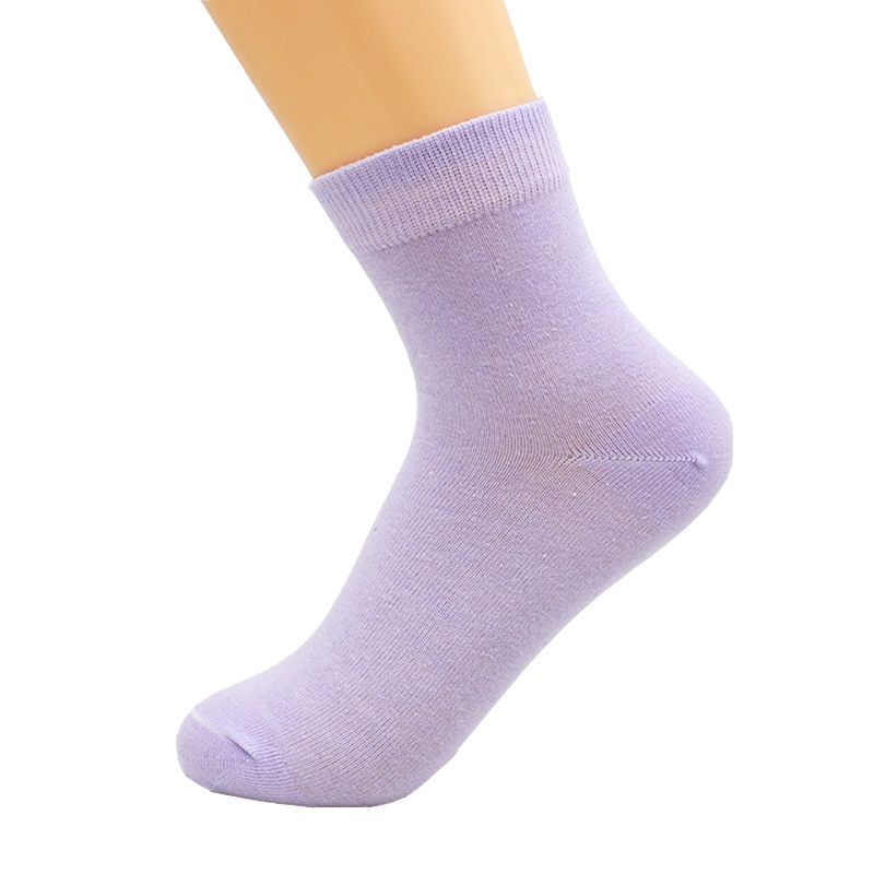 浪莎袜子女春夏秋冬季四季款中筒纯棉新品纯色糖果色女袜 均码