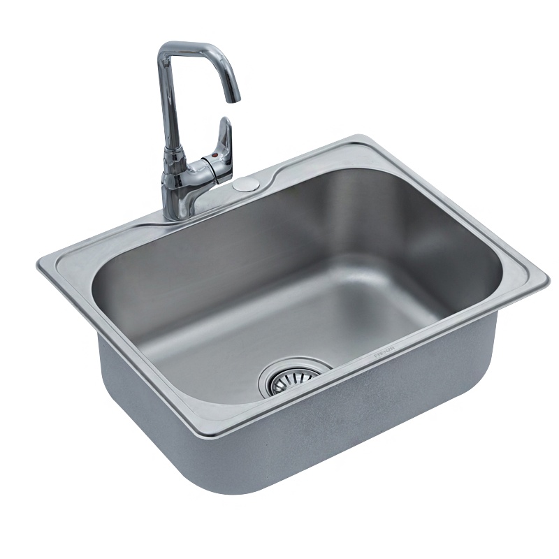 法恩莎卫浴(FAENZA)不锈钢加厚厨房洗碗池单个水槽洗菜盆洗碗池FGP812