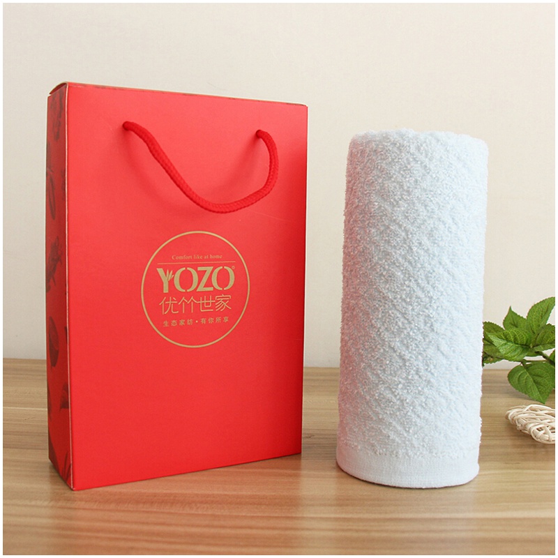 优竹世家 毛巾礼盒纯棉吸水柔软亲肤家用洗脸面巾