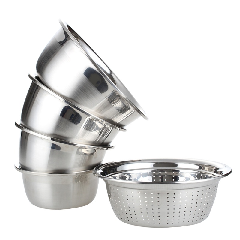 SIMELO加厚304不锈钢调理盆五件套(尊享版)