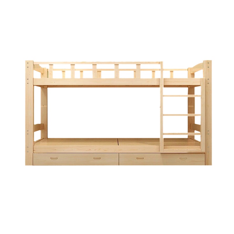 榭邦 办公家具 樟子松实木上下床(有抽屉) 原木色 120*200