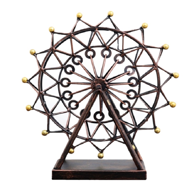 铁艺摩天轮摆件长 宽 高 23*9*26CM