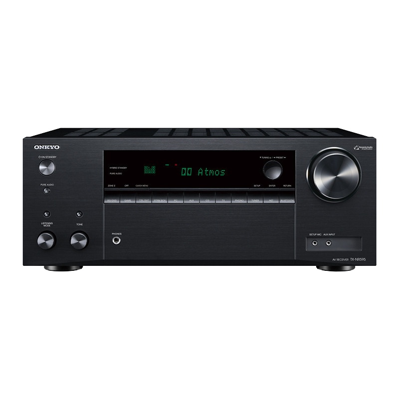 安桥(Onkyo)TX-NR575E(B)音响 音箱 7.2声道AV功放 进口家庭影院 杜比全景声功放